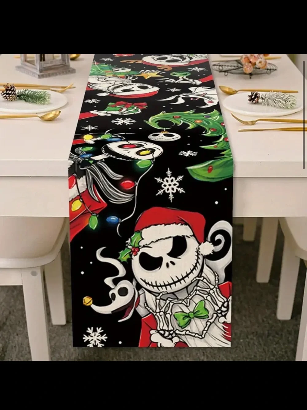 Nightmare Before Christmas Table Runner